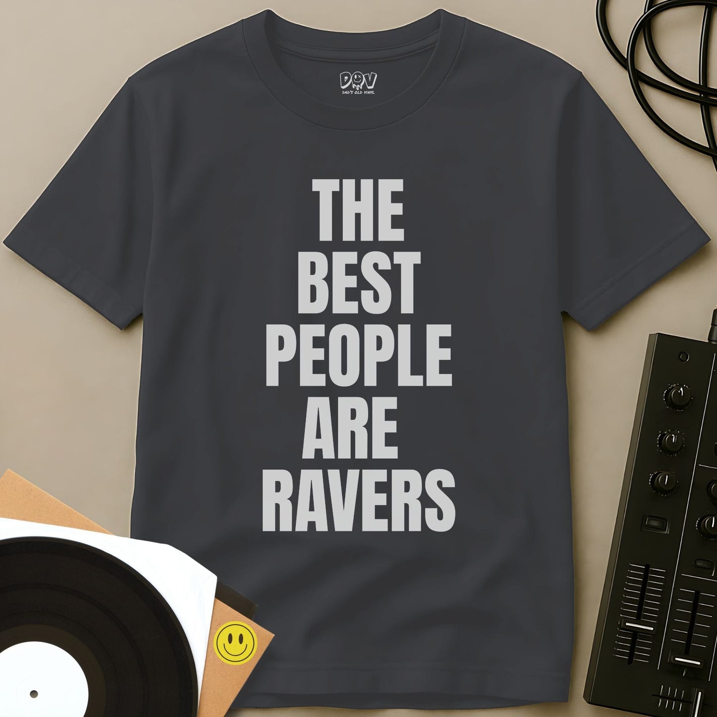 Best People Are Ravers T-Shirt Charcoal / S Best People Are Ravers T-Shirt