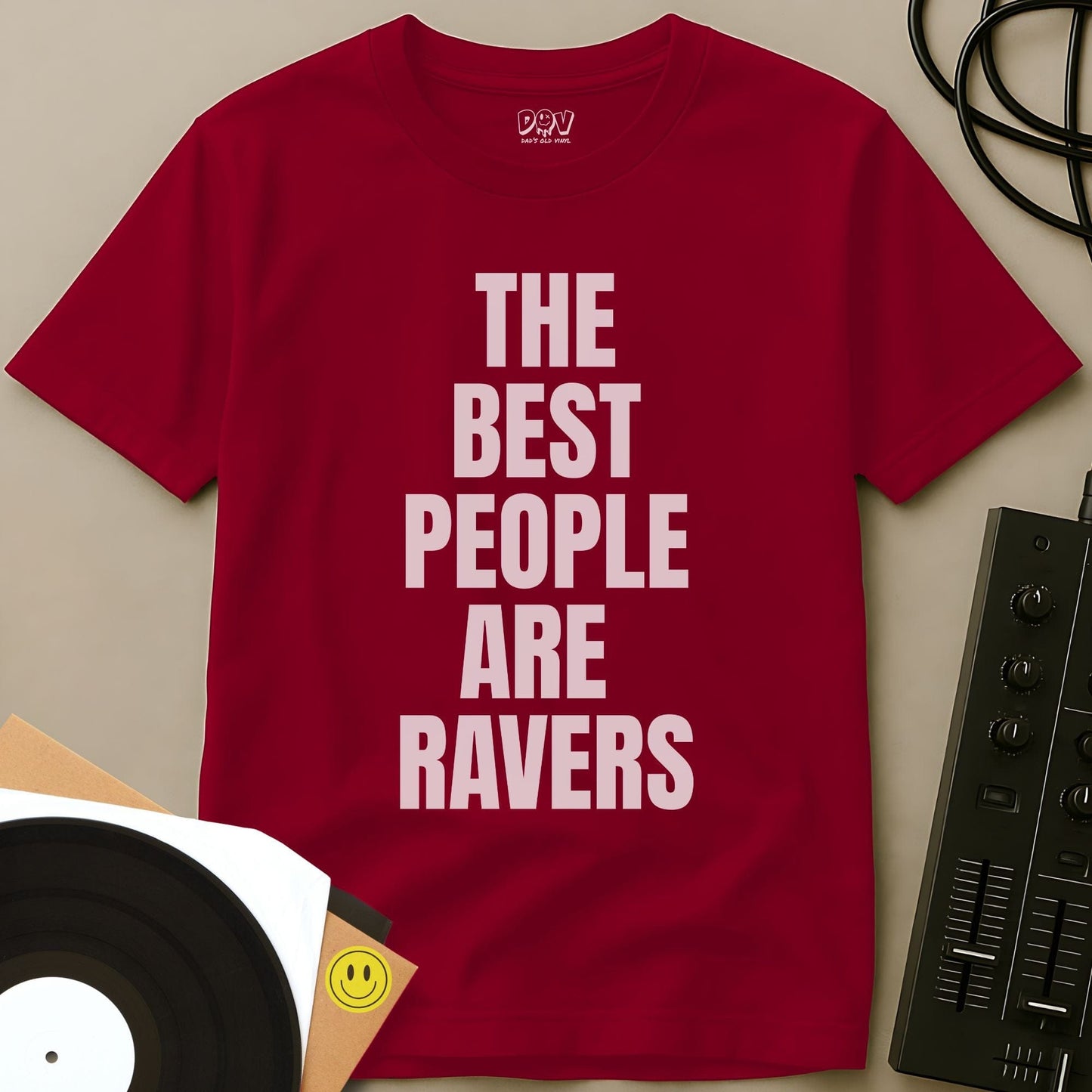 Best People Are Ravers T-Shirt Red / S Best People Are Ravers T-Shirt