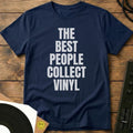 Best People Collect Vinyl T-Shirt Navy / S Best People Collect Vinyl T-Shirt