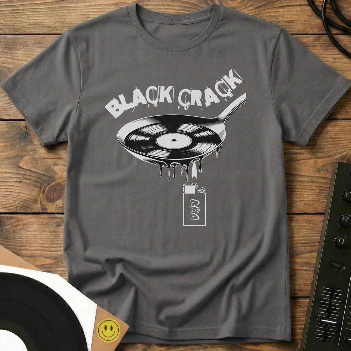 Black Crack T-Shirt Charcoal / S Black Crack T-Shirt