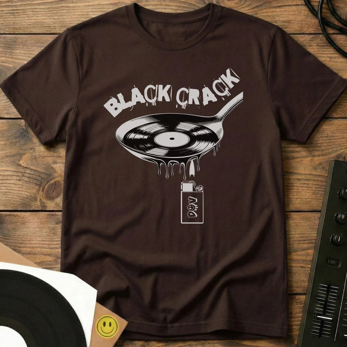 Black Crack T-Shirt Dark Chocolate / S Black Crack T-Shirt