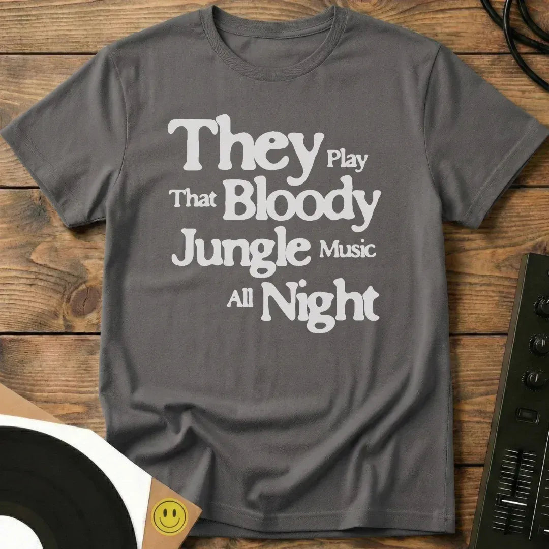 Bloody Jungle Music T-Shirt Charcoal / S Bloody Jungle Music T-Shirt