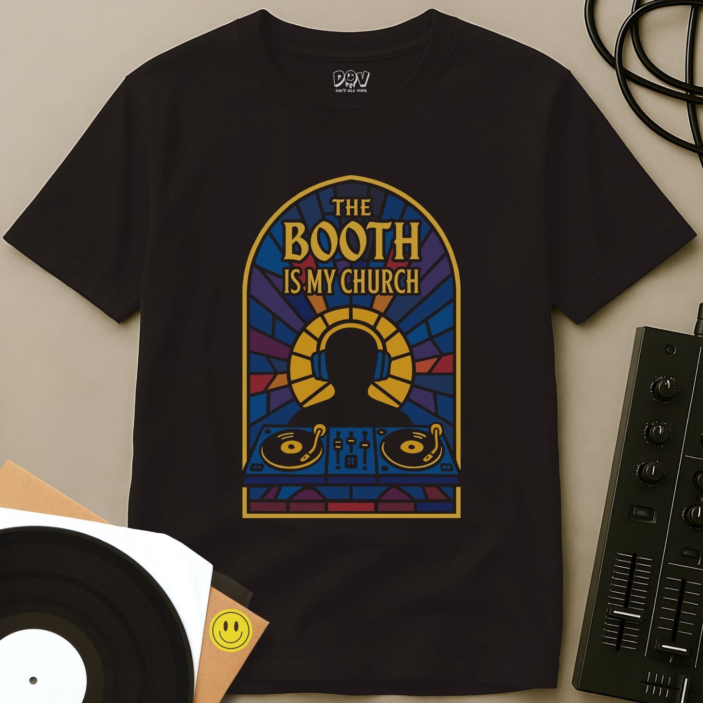 Booth Is My Church T-Shirt Dark Chocolate / S Booth Is My Church T-Shirt