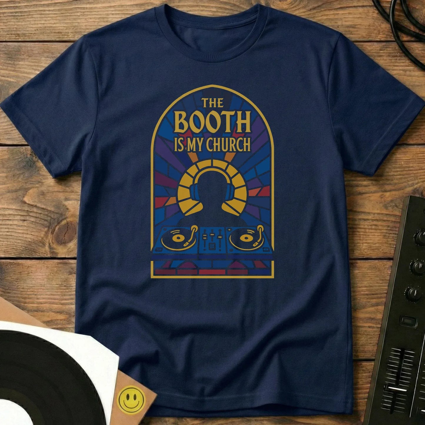 Booth Is My Church T-Shirt Navy / S Booth Is My Church T-Shirt