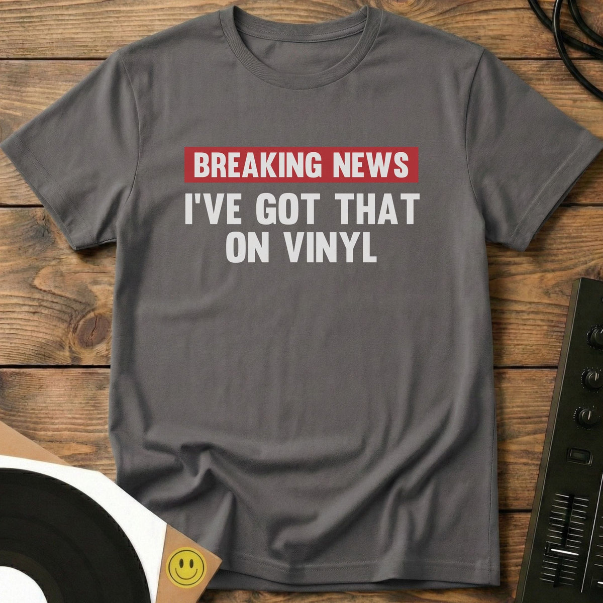 Breaking News T-Shirt Charcoal / S Breaking News T-Shirt