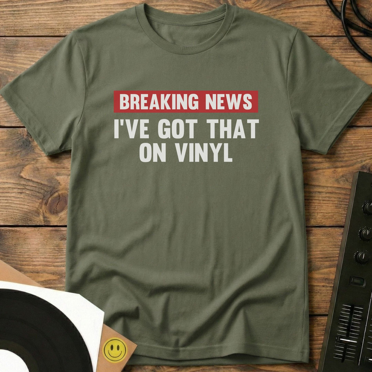 Breaking News T-Shirt Military Green / S Breaking News T-Shirt