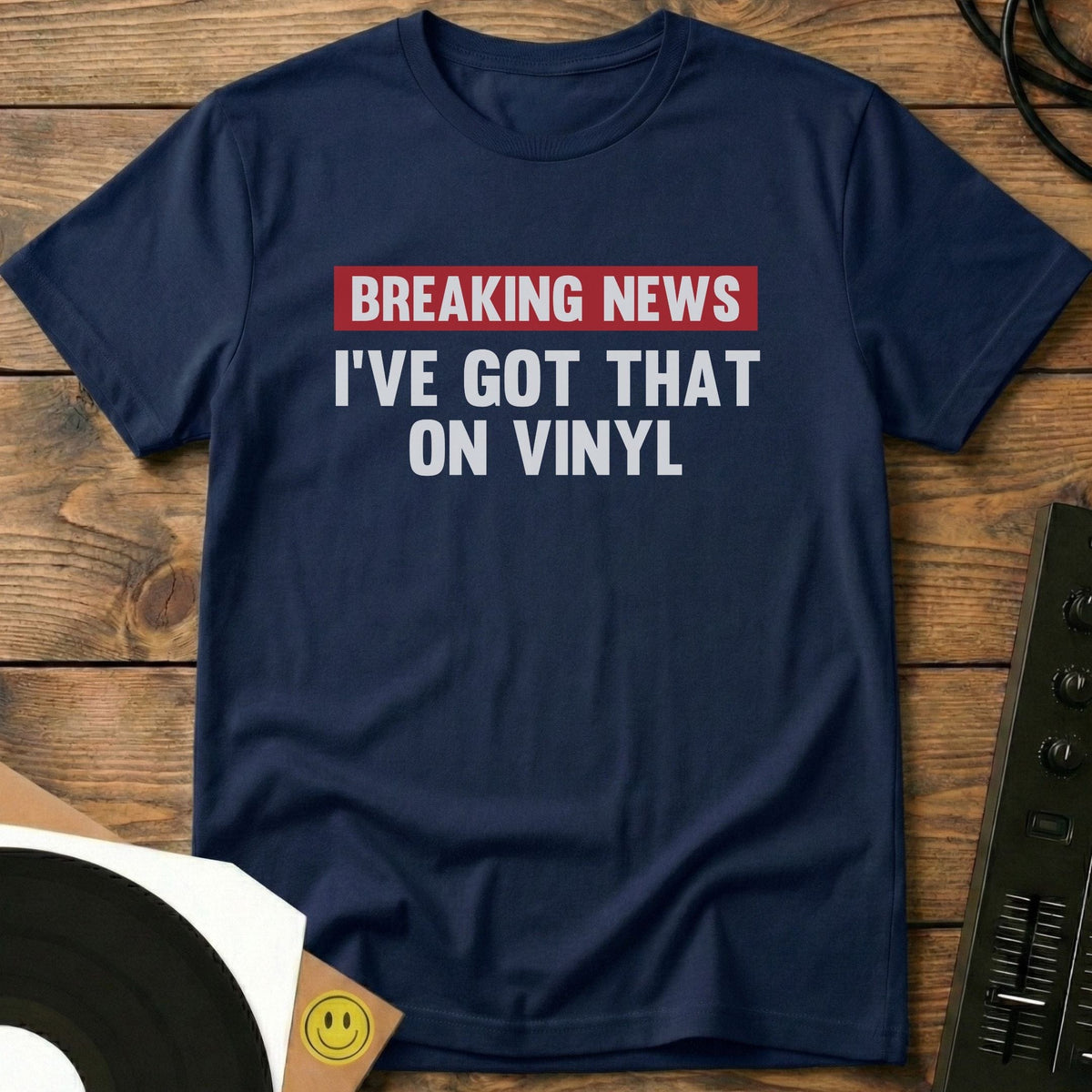 Breaking News T-Shirt Navy / S Breaking News T-Shirt