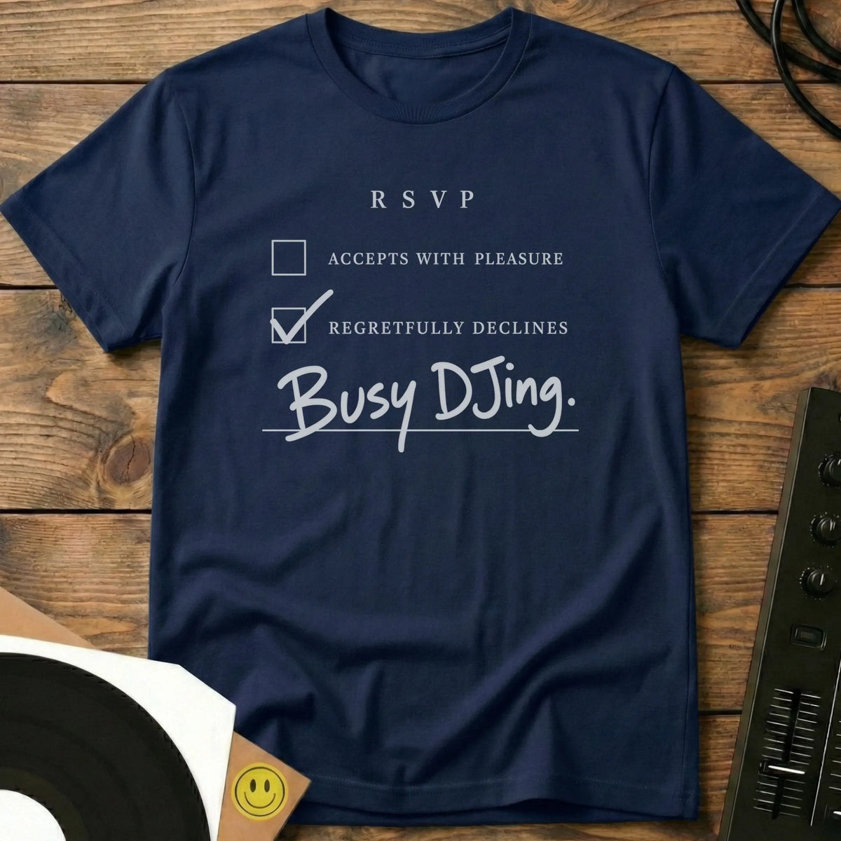 Busy DJing T-Shirt Navy / S Busy DJing T-Shirt