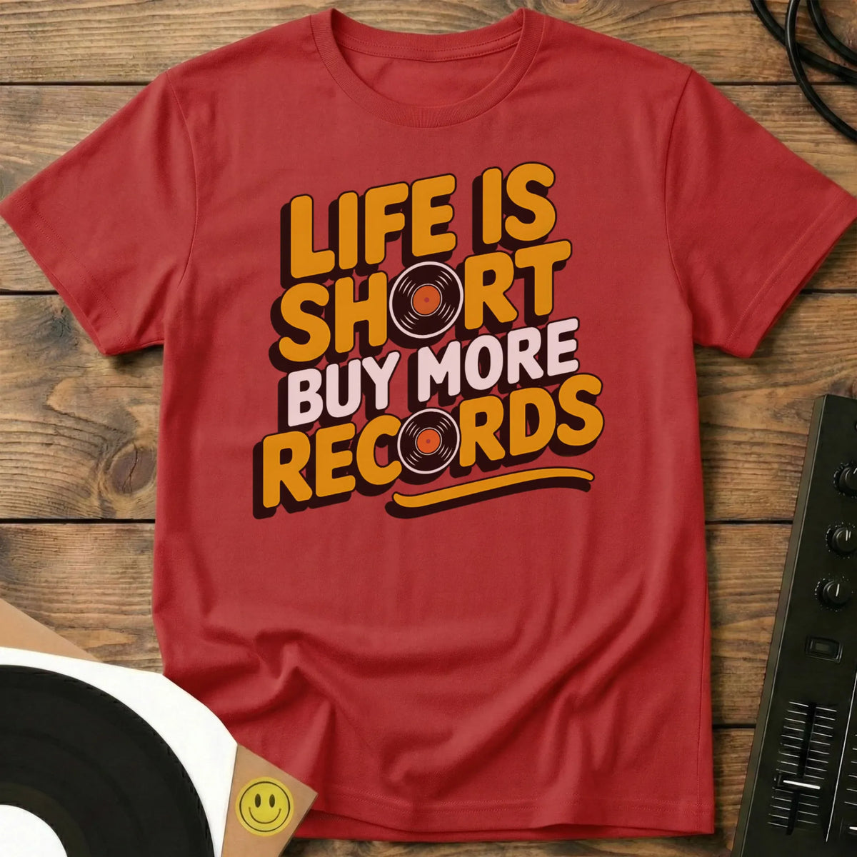 Buy More Records T-Shirt Red / S Buy More Records T-Shirt