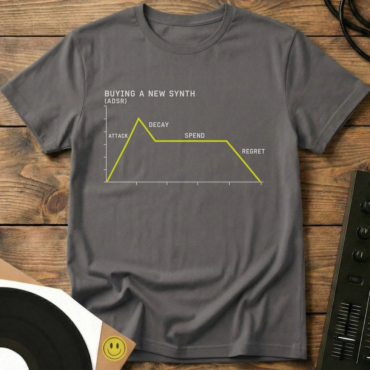 Buying A Synth T-Shirt Charcoal / S Buying A Synth T-Shirt