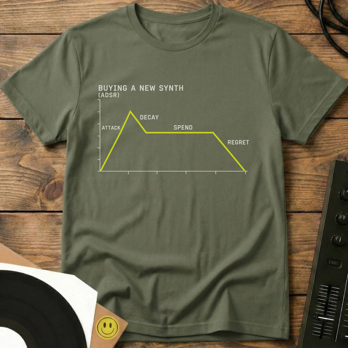 Buying A Synth T-Shirt Military Green / S Buying A Synth T-Shirt