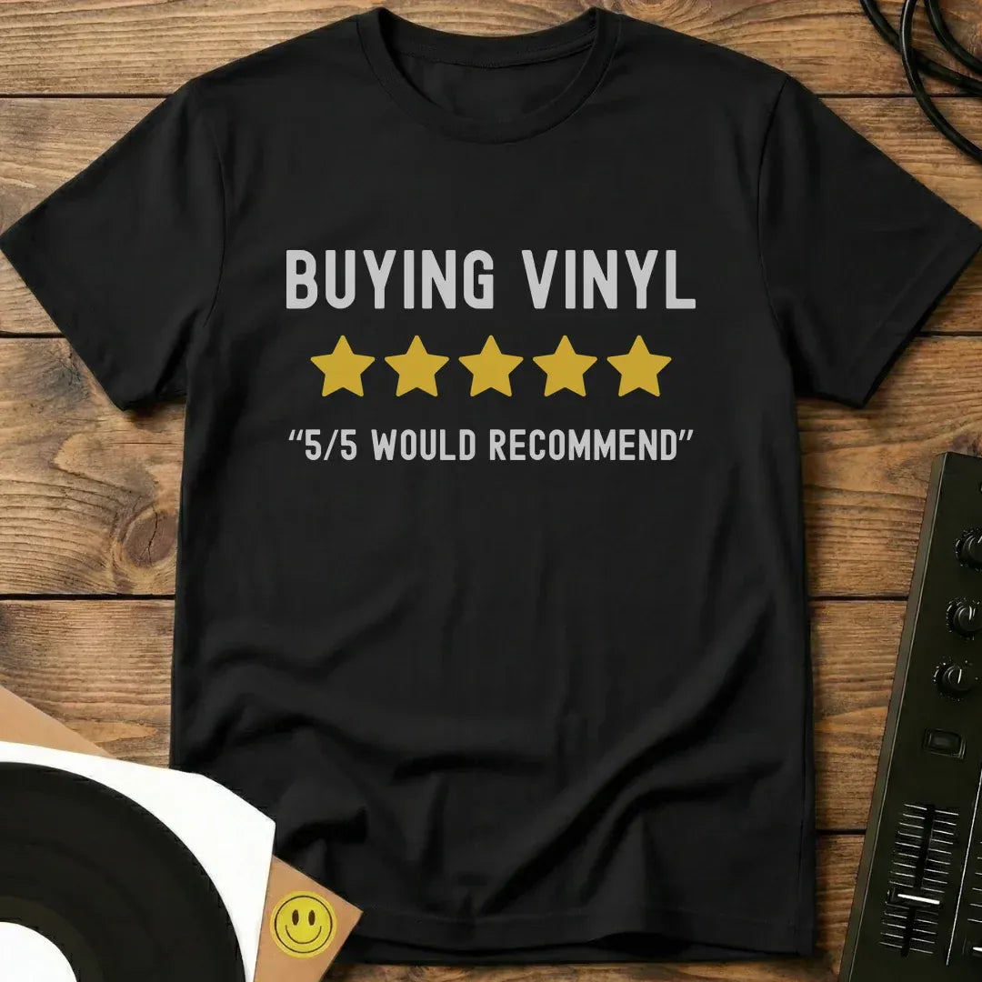 Buying Vinyl T-Shirt Black / S Buying Vinyl T-Shirt