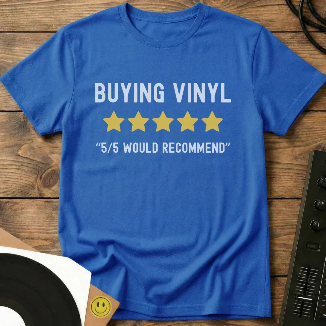 Buying Vinyl T-Shirt Royal / S Buying Vinyl T-Shirt