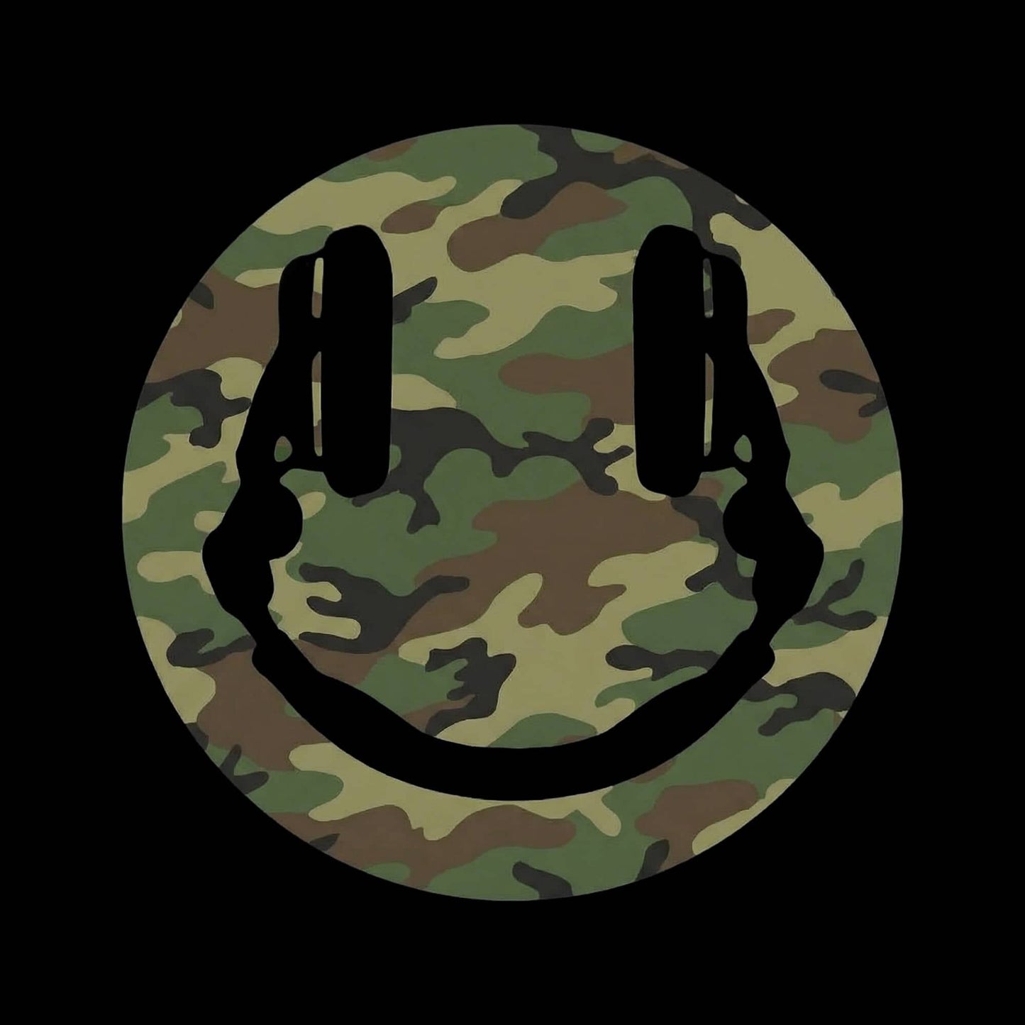 Camo Smiley DJ T-Shirt Camo Smiley DJ T-Shirt