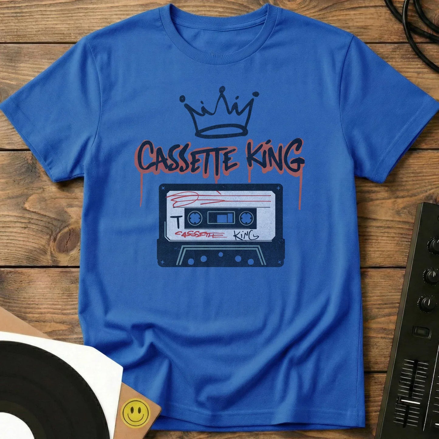 Cassette King T-Shirt Royal / S Cassette King T-Shirt