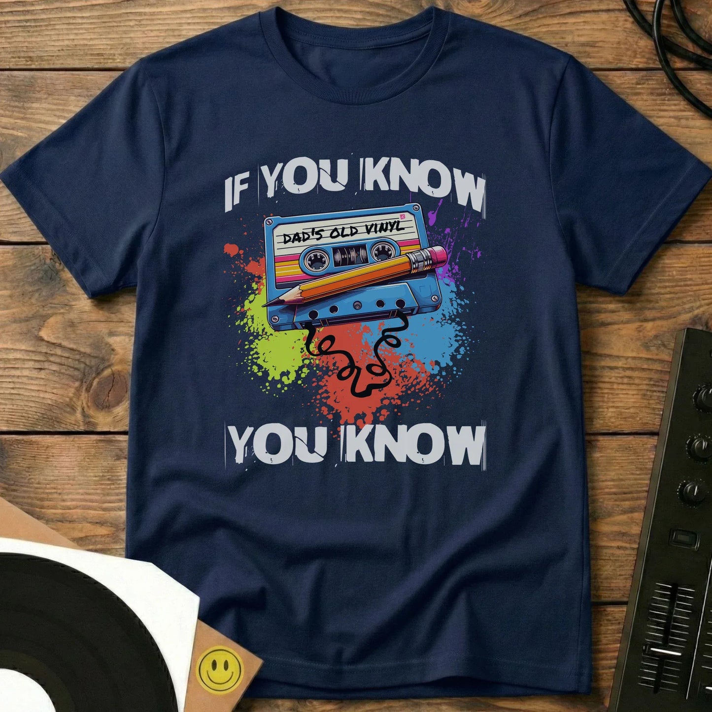 Cassette Tape Fix T-Shirt Navy / S If You Know, You Know Mixtape T-Shirt