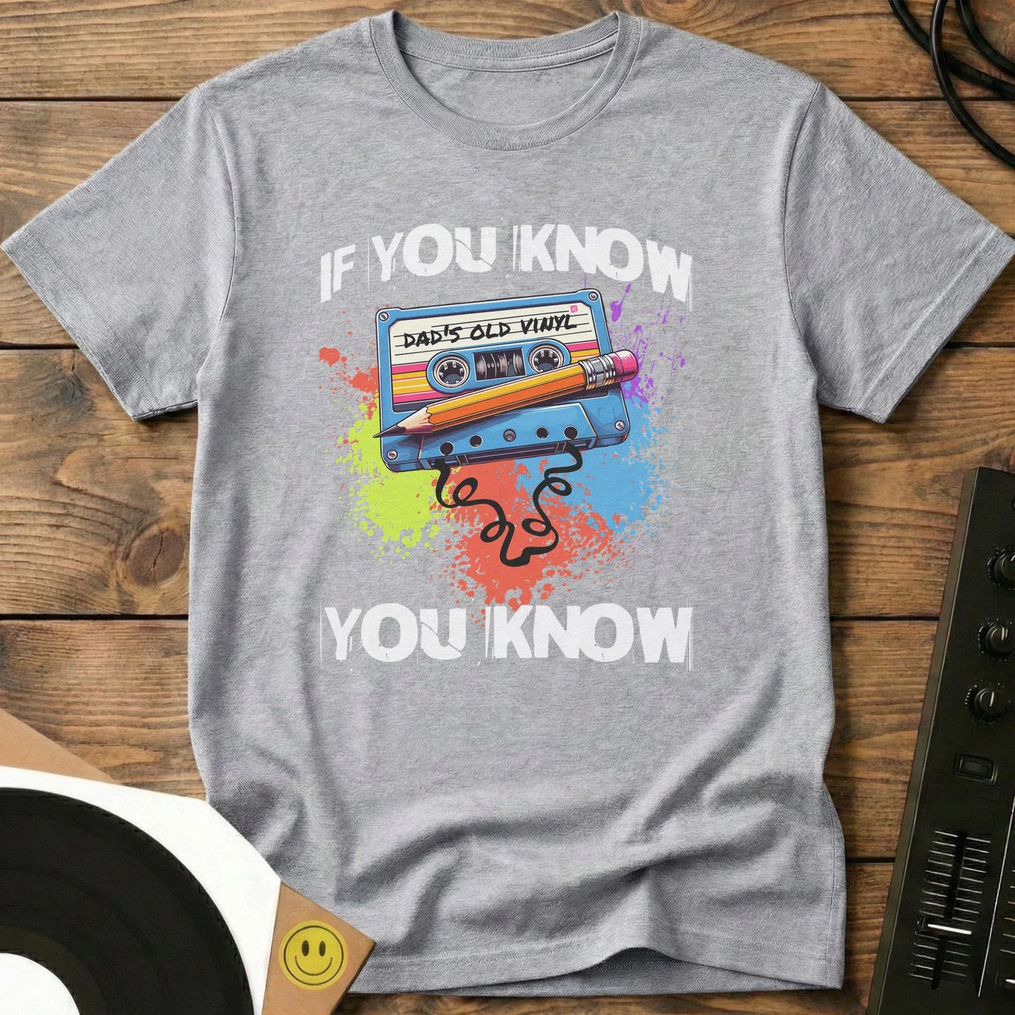Cassette Tape Fix T-Shirt Sport Grey / S If You Know, You Know Mixtape T-Shirt