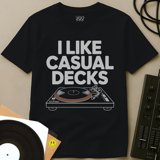 Casual Decks T-Shirt Black / S Casual Decks T-Shirt