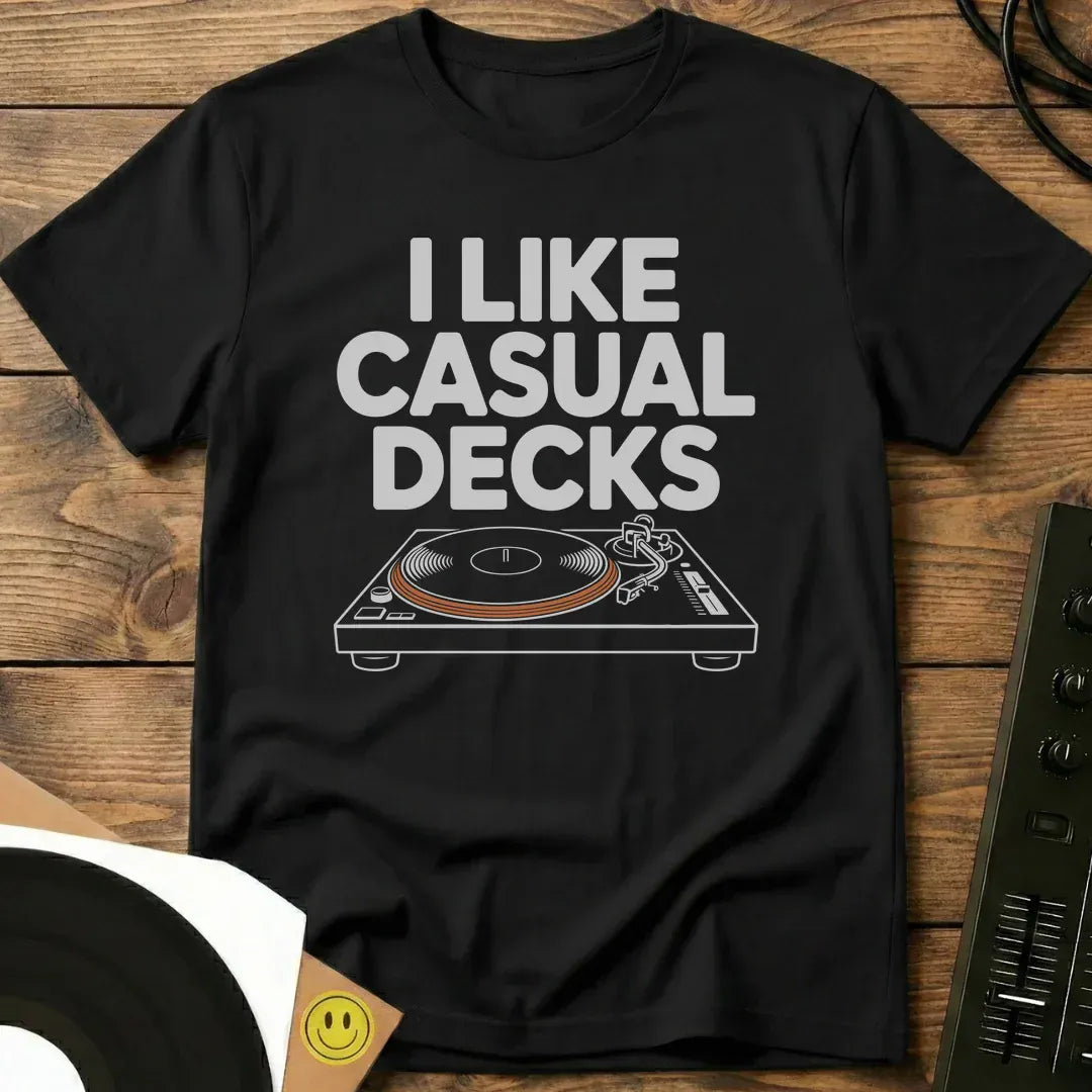 Casual Decks T-Shirt Black / S Casual Decks T-Shirt