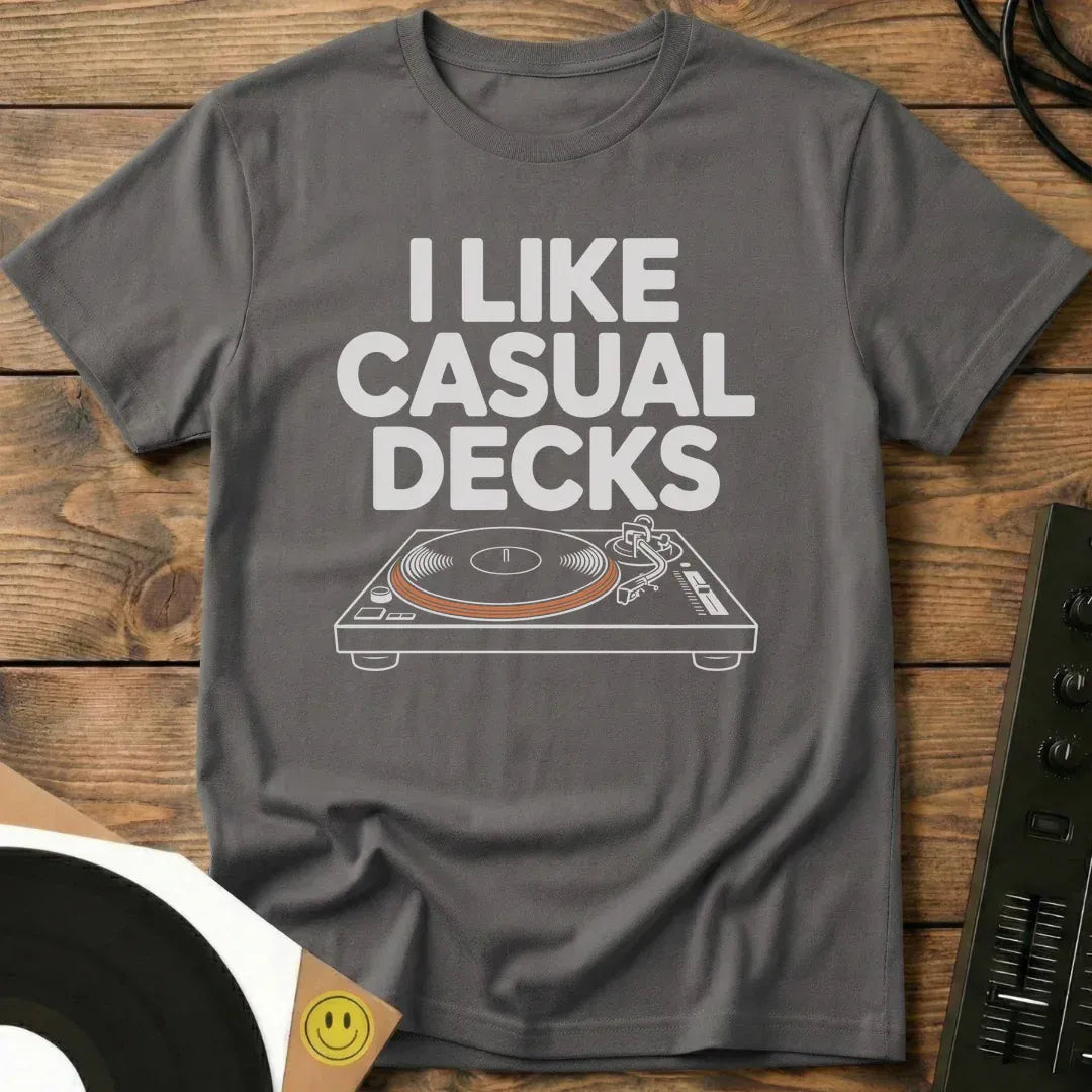 Casual Decks T-Shirt Charcoal / S Casual Decks T-Shirt