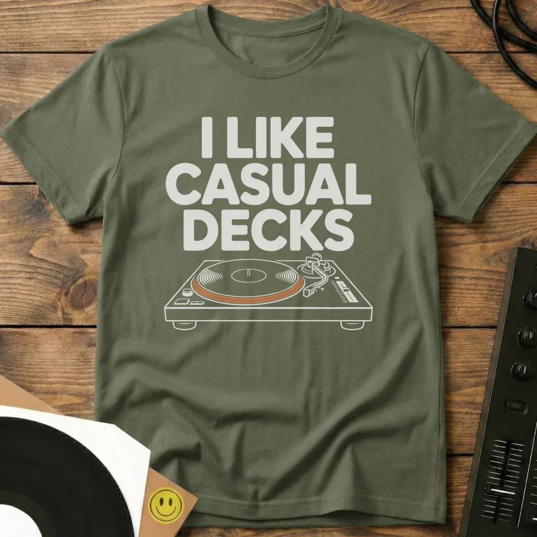 Casual Decks T-Shirt Military Green / S Casual Decks T-Shirt