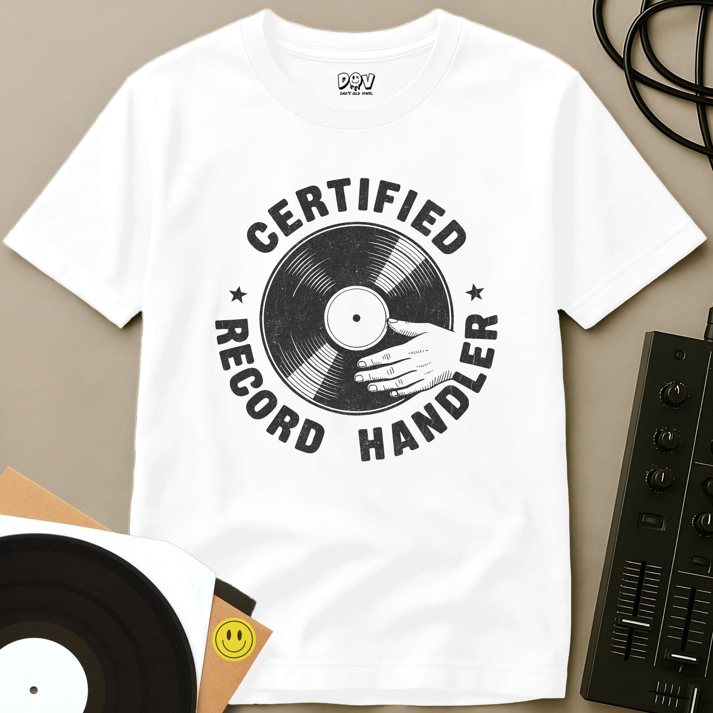 Certified Record Handler T-Shirt White / S Certified Record Handler T-Shirt