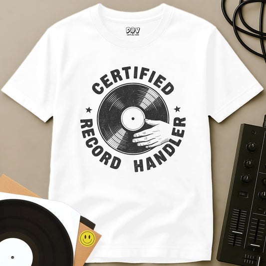 Certified Record Handler T-Shirt White / S Certified Record Handler T-Shirt