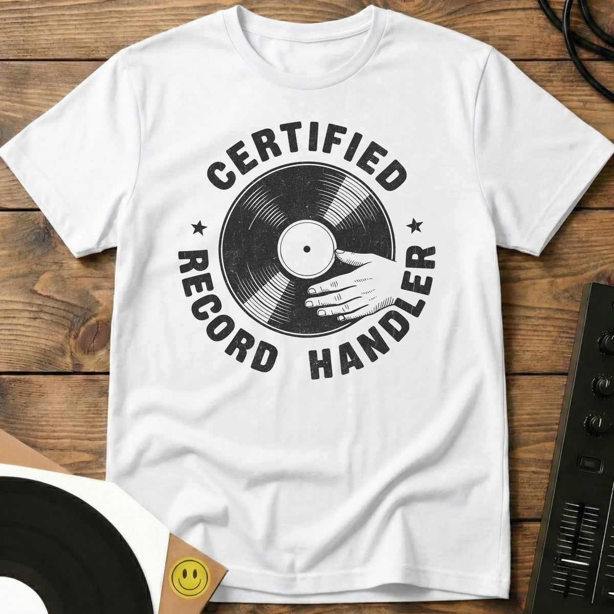 Certified Record Handler T-Shirt White / S Certified Record Handler T-Shirt