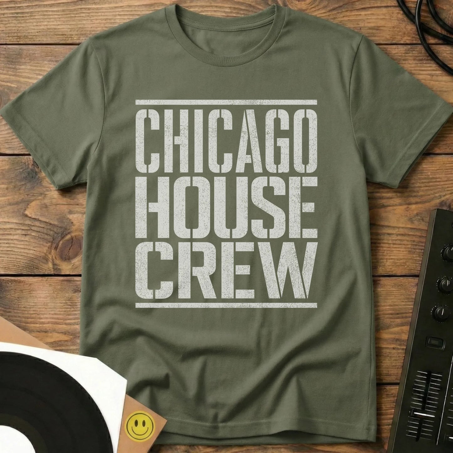 Chicago House Crew T-Shirt Military Green / S Chicago House Crew T-Shirt