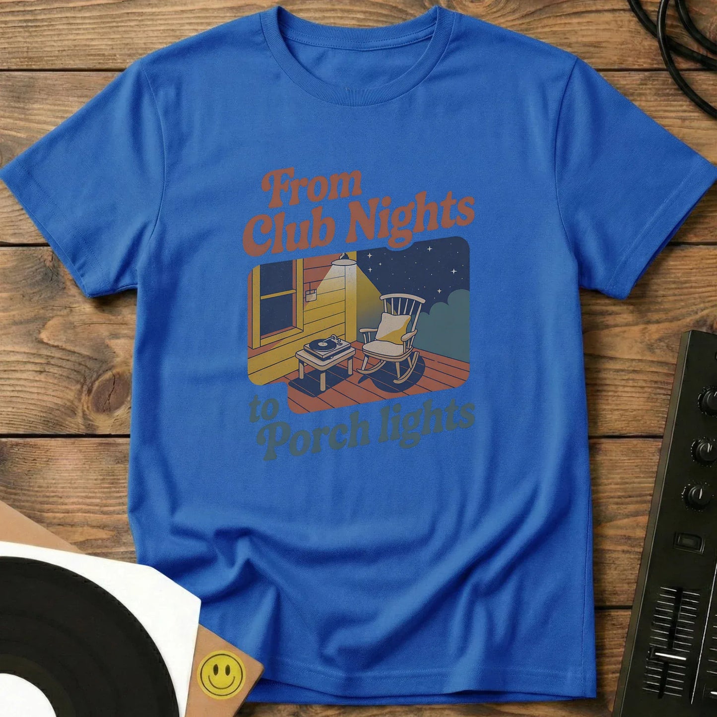 Club Nights, To Porch Lights T-Shirt Royal / S Club Nights, To Porch Lights T-Shirt