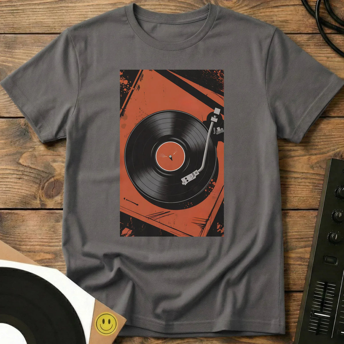 Comic Spin T-Shirt Charcoal / S Comic Spin T-Shirt