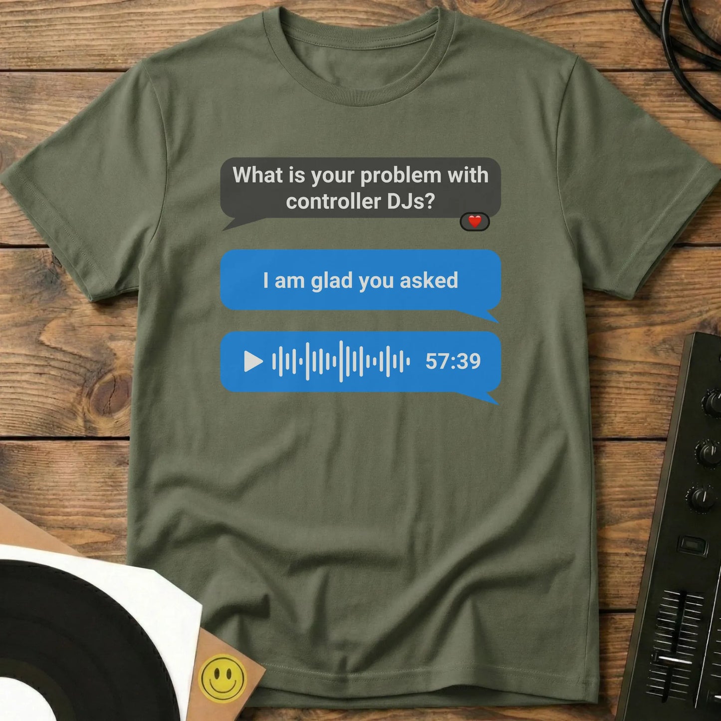 Controller DJs Problem T-Shirt Military Green / S Controller DJs Problem T-Shirt