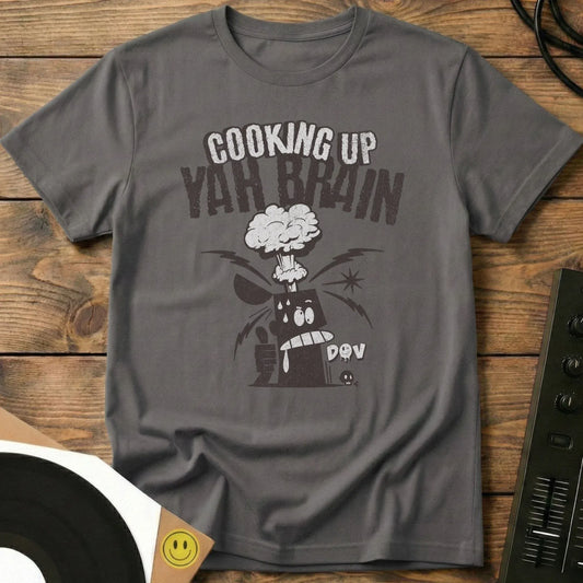 Cooking Up Yah Brain T-Shirt Charcoal / S Cooking Up Yah Brain - Unisex Short-sleeve T-Shirt