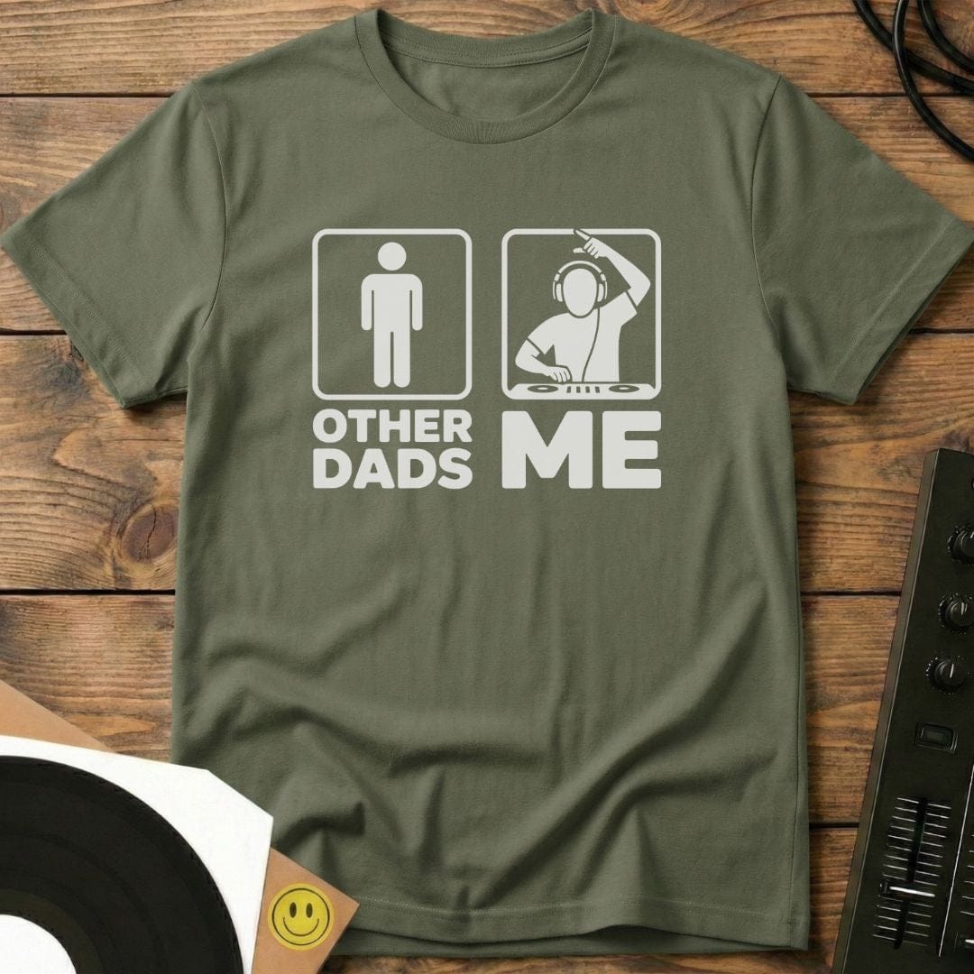 Cooler Than Other Dads T-Shirt Military Green / S Cooler Than Other Dads T-Shirt