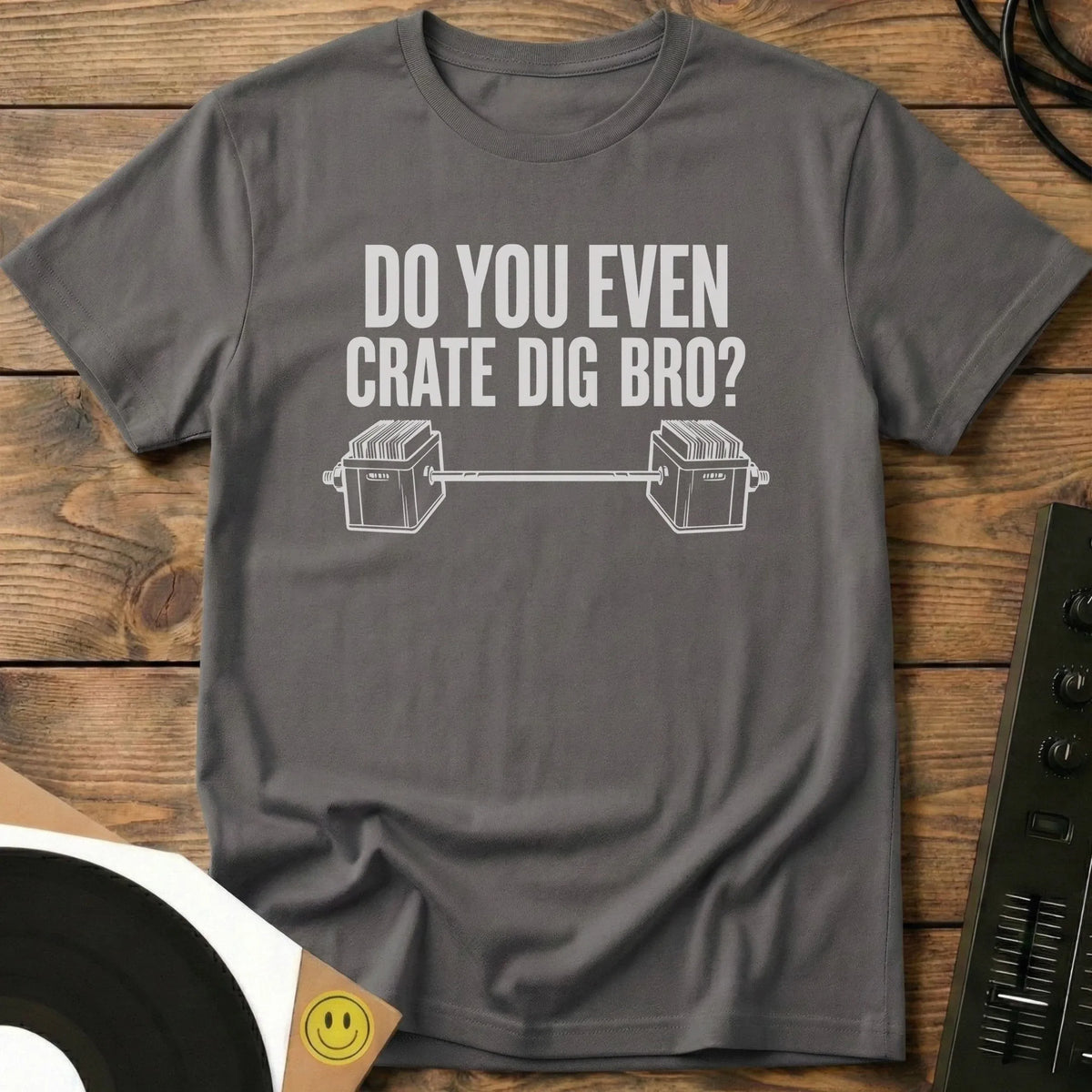 Crate Dig Bro T-Shirt Charcoal / S Crate Dig Bro T-Shirt