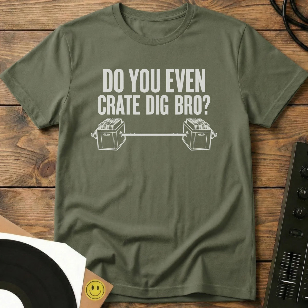Crate Dig Bro T-Shirt Military Green / S Crate Dig Bro T-Shirt