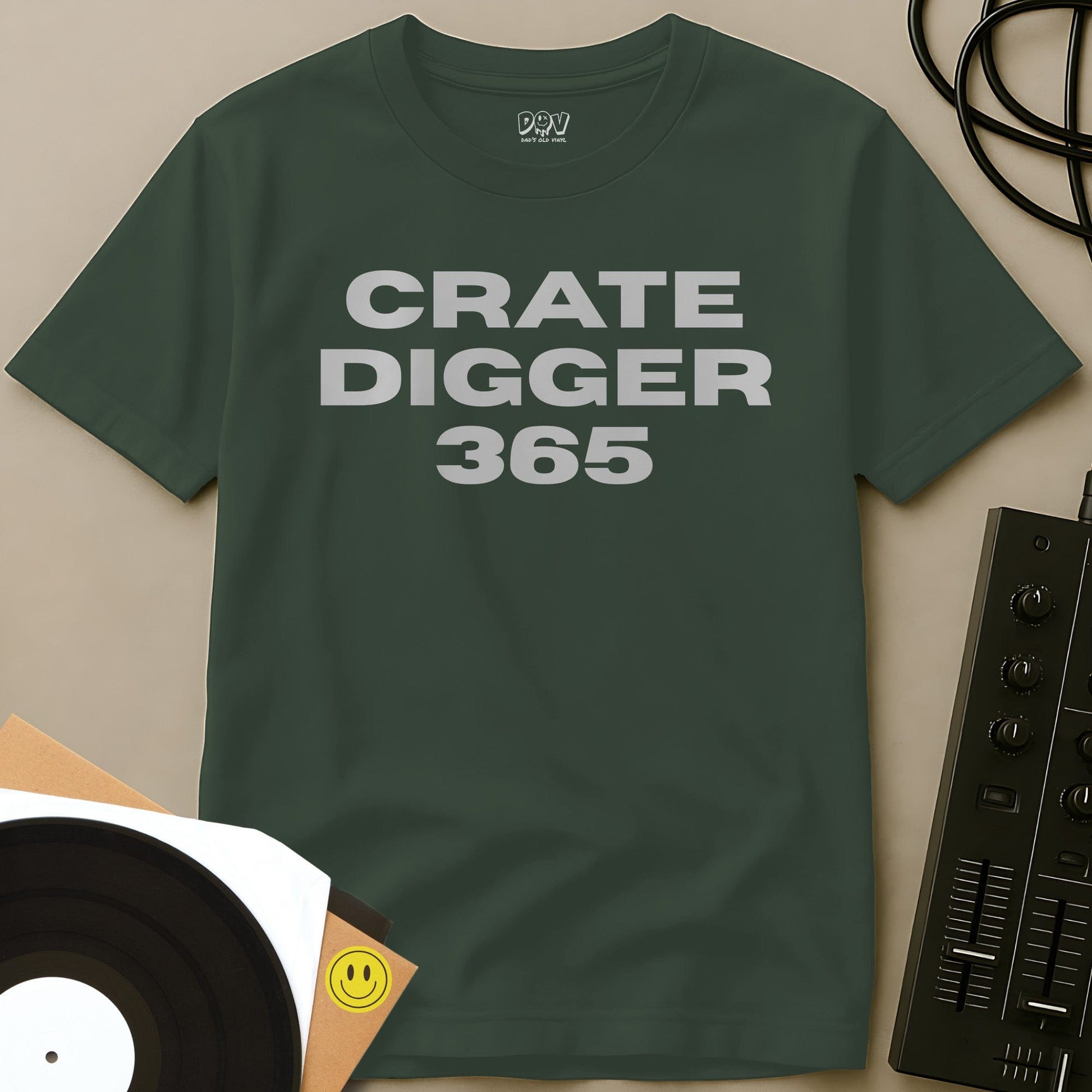 Crate Digger 365 T-Shirt Military Green / S Crate Digger 365 T-Shirt