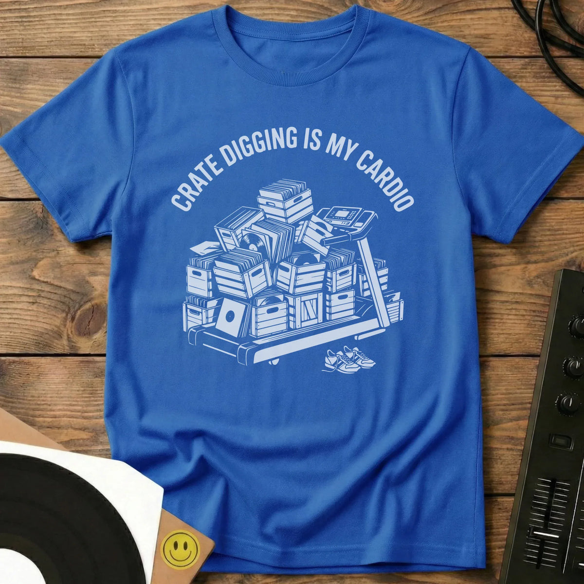 Crate Digging Cardio T-Shirt Royal / S Crate Digging Cardio T-Shirt