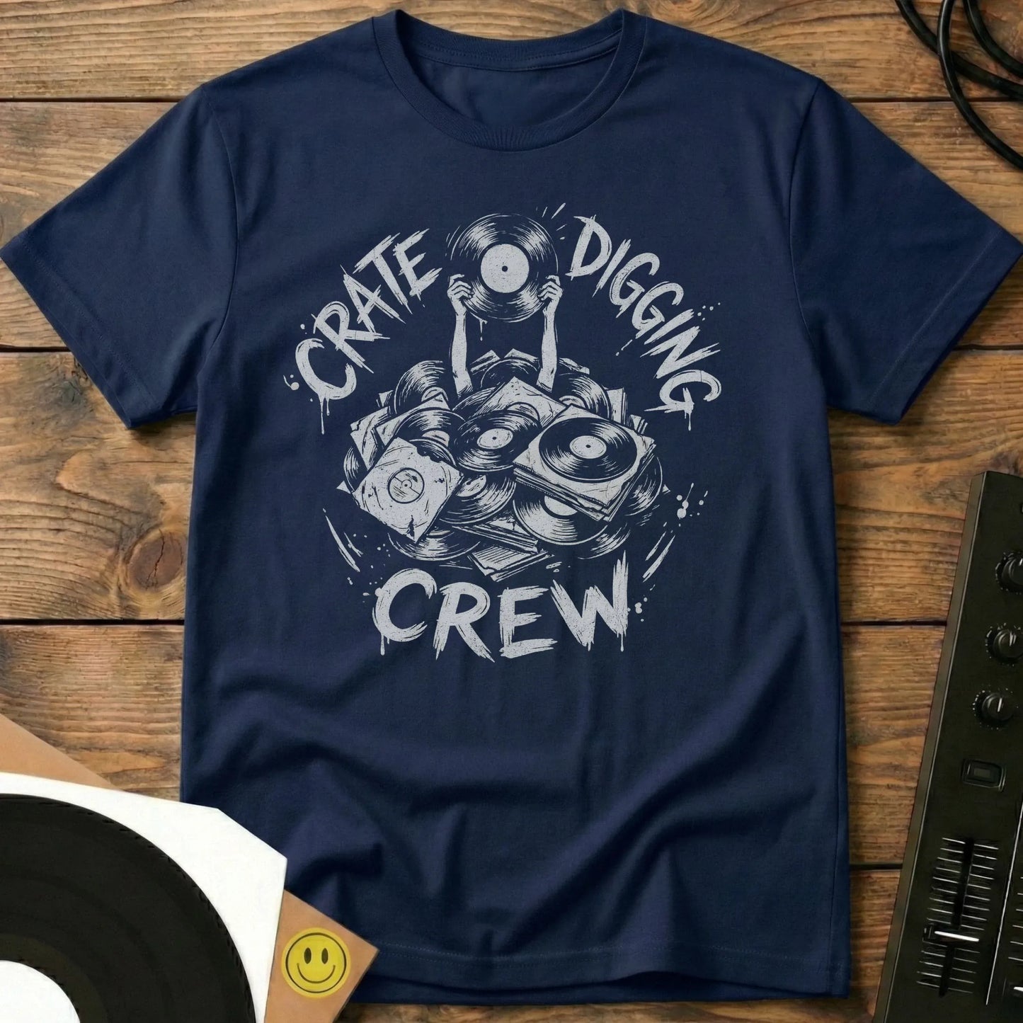 Crate Digging Crew T-Shirt Navy / S Crate Digging Crew T-Shirt