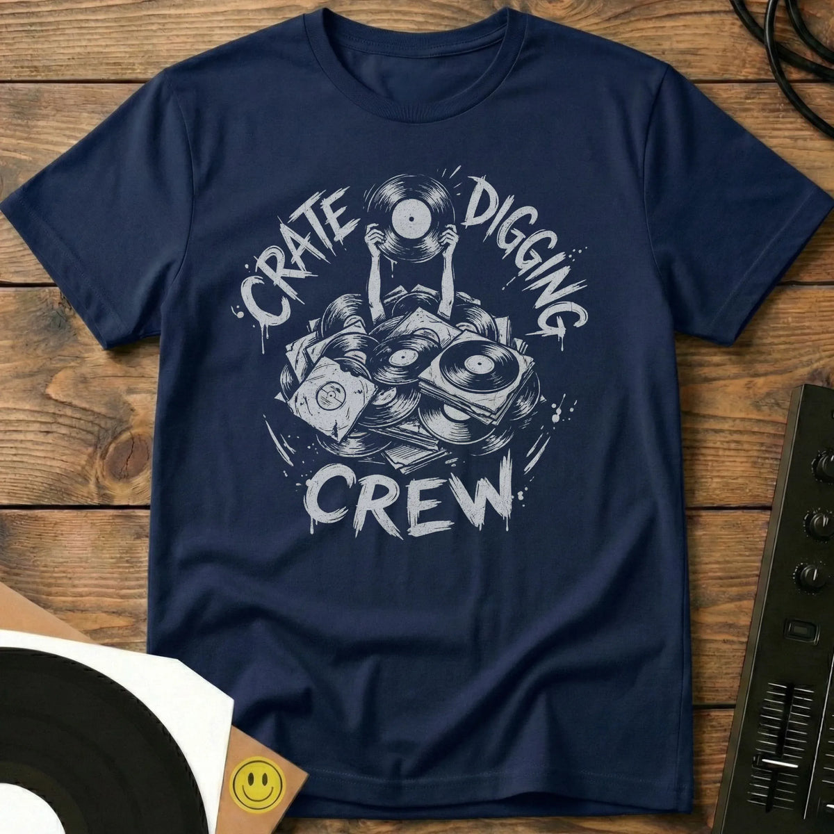 Crate Digging Crew T-Shirt Navy / S Crate Digging Crew T-Shirt