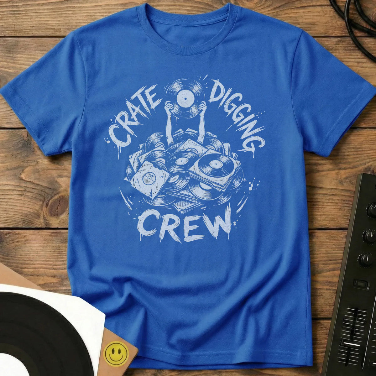 Crate Digging Crew T-Shirt Royal / S Crate Digging Crew T-Shirt