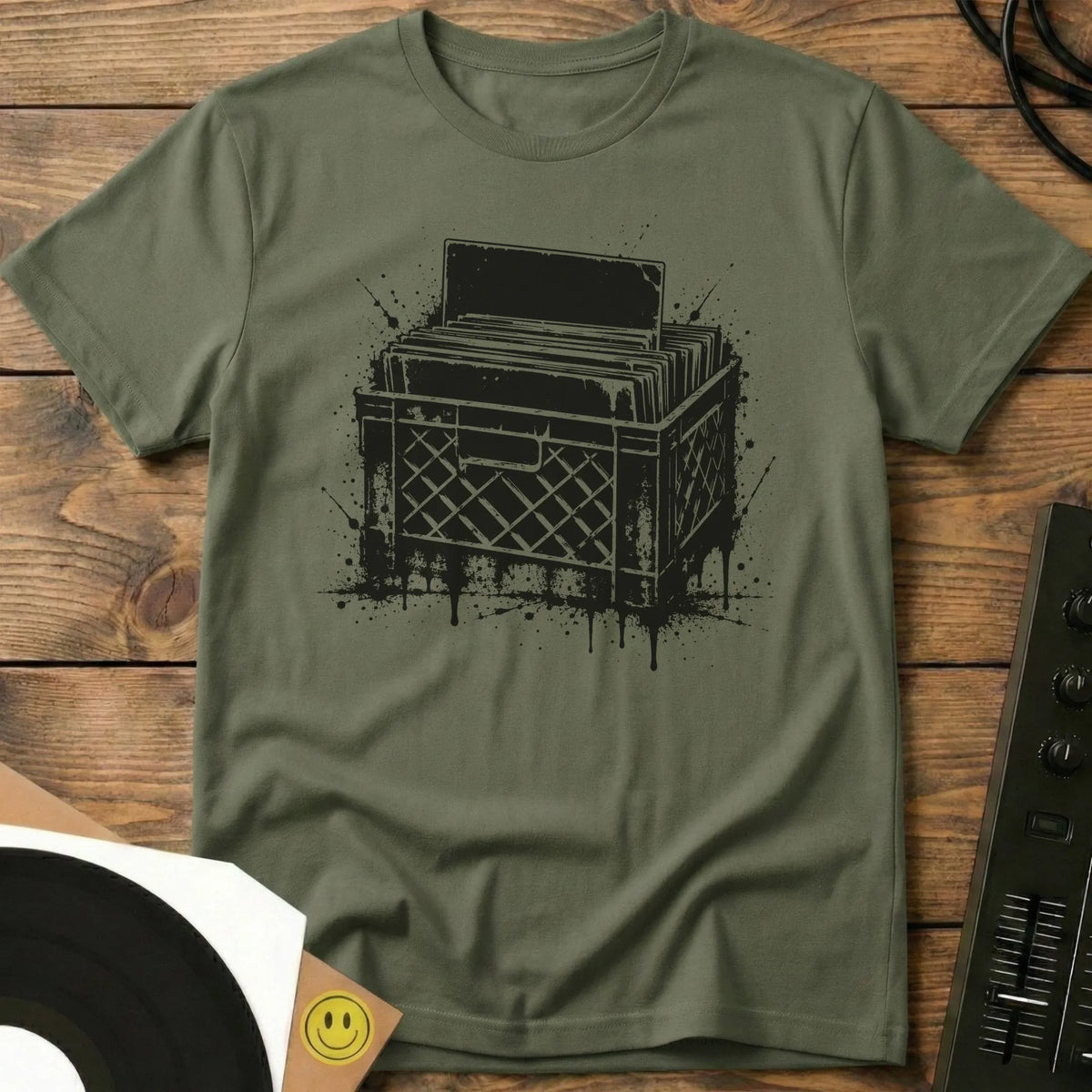 Crate Drip T-Shirt Military Green / S Crate Drip T-Shirt
