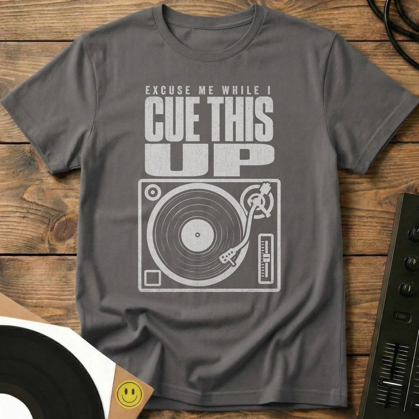 Cue This Up T-Shirt Charcoal / S Cue This Up T-Shirt