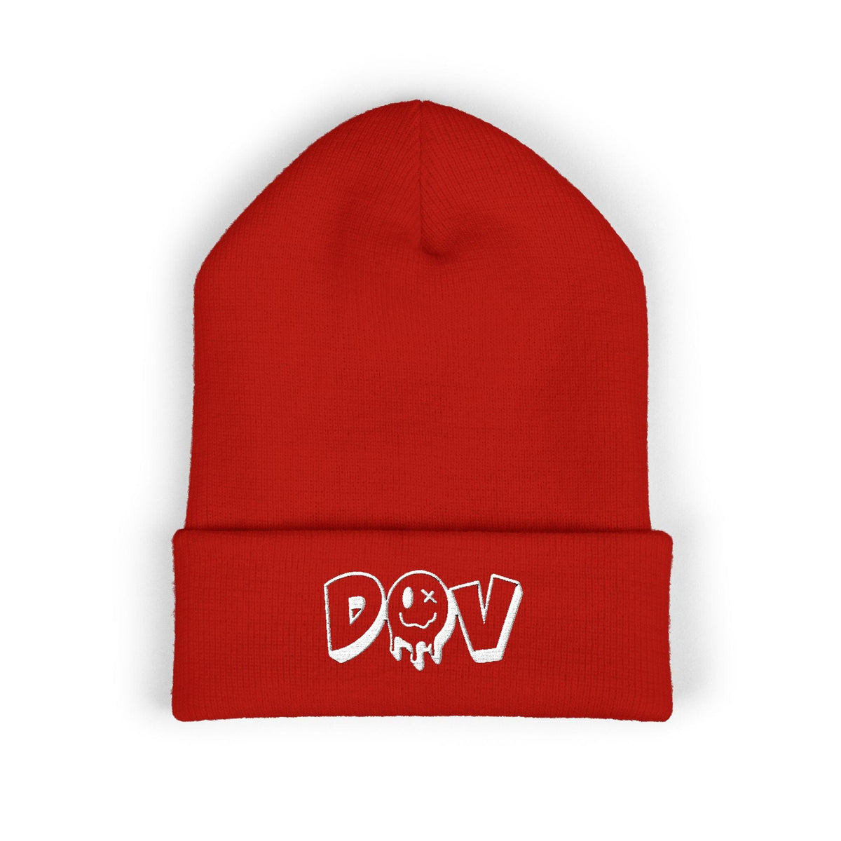 Dad's Old Vinyl Classic Cuffed Beanie Red / One size Dad's Old Vinyl Classic Cuffed Beanie