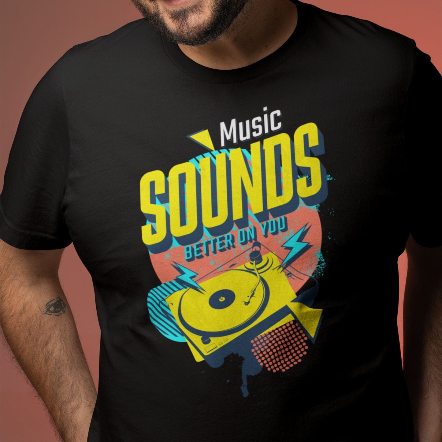 Dad's Old Vinyl Music Sounds Better On You T-Shirt