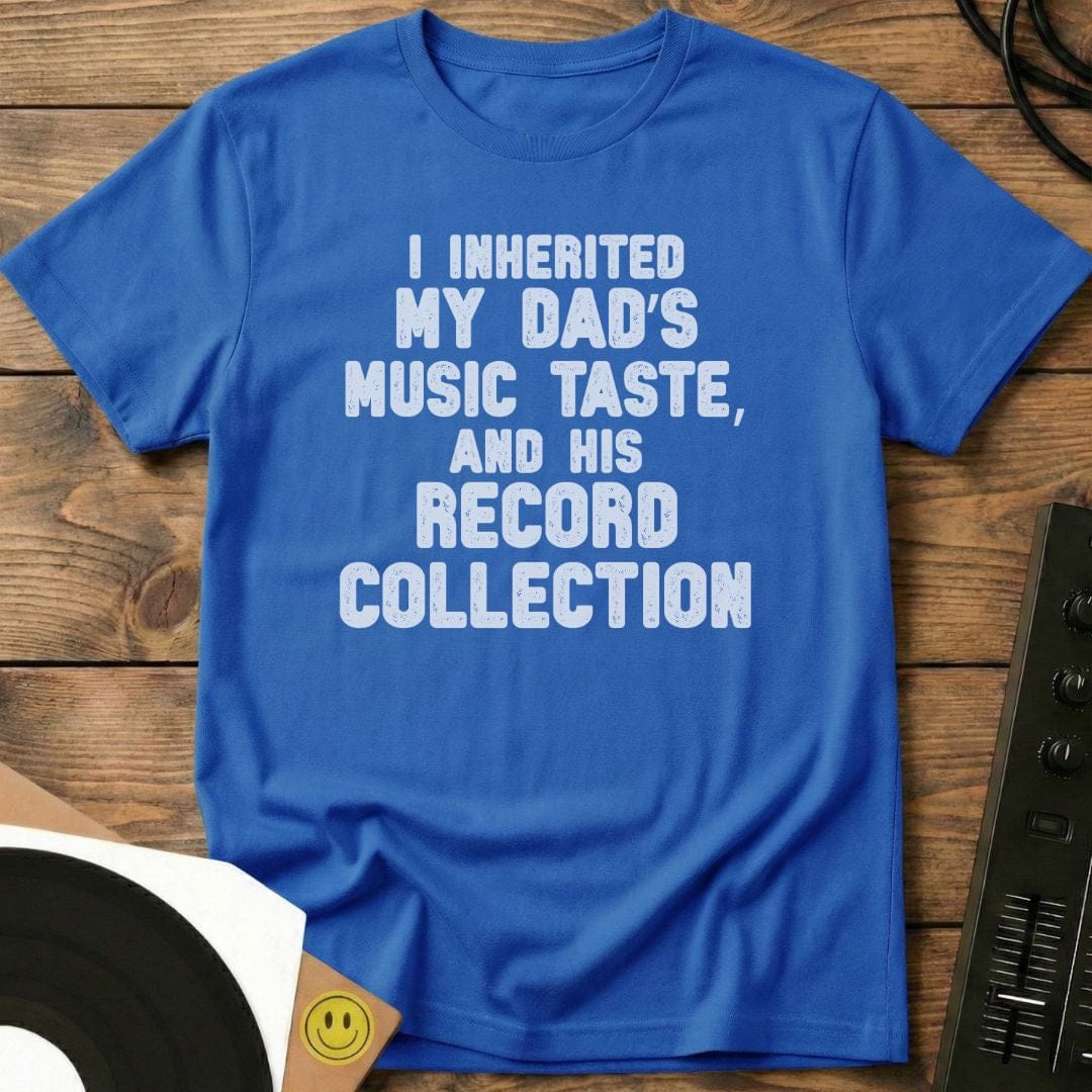 Dad's Record Collectionl T-Shirt Royal / S Dad's Record Collectionl T-Shirt