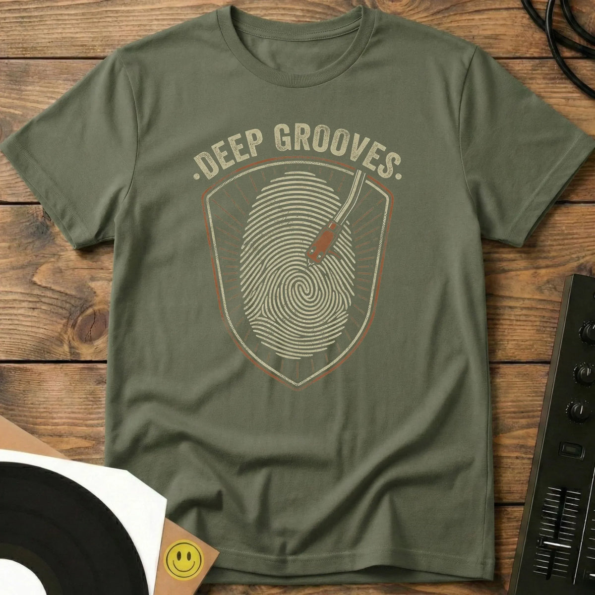 Deep Grooves T-Shirt Military Green / S Deep Grooves T-Shirt