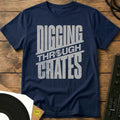 Digging Through Crates T-Shirt Navy / S Digging Through Crates T-Shirt
