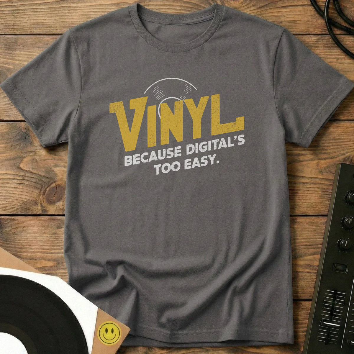 Digital Is Too Easy T-Shirt Charcoal / S Digital Is Too Easy T-Shirt