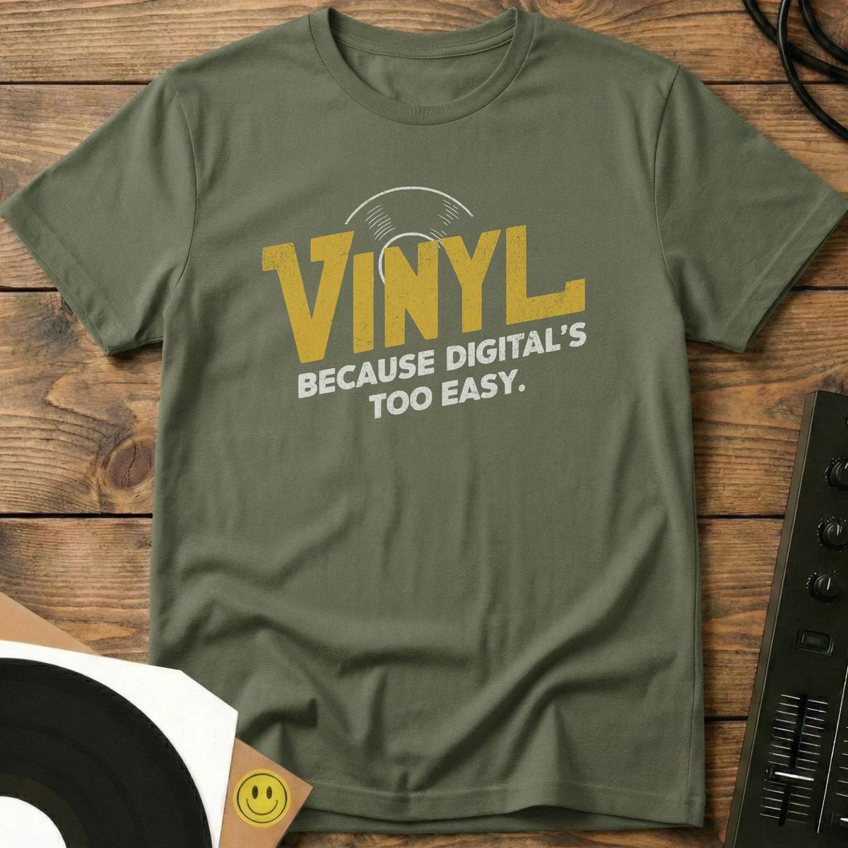 Digital Is Too Easy T-Shirt Military Green / S Digital Is Too Easy T-Shirt